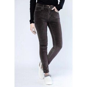 Frame Le High Velvet Skinny Pants Charcoal Gray Size 28